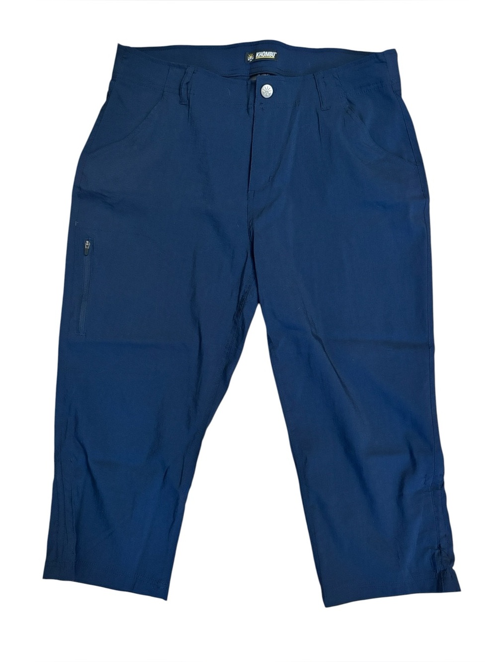 Khombu Blue Capri Hiking Athleisure Cropped Pants Size L‎